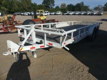 2007 20' Trailer, s/n 5BEBU20257C147323: T/A, 3" Round Rails, Drop in Gate,