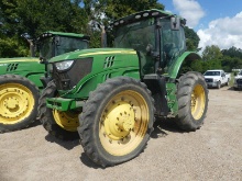 2016 John Deere 6155RH Tractor, s/n 1RW6155RVGR025413: High Crop, Encl. Cab