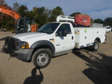 2005 Ford F550 Service Truck, s/n 1FDAF56P55EB86466: Powerstroke 6.0L Diese