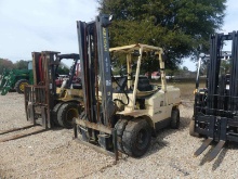Hyster 100XL Forklift, s/n L00SV6830C (Salvage): No Forks, Dually Front Tir