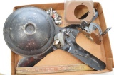 1940 Chevrolet Air Cleaner Top, Heater Duct Box, Engine Fan, Glove Box Hing