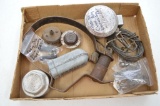 Early Chevrolet Parts_1919-20 Hubcap, 1920s Oil Gauge, 1920s Horn Button, 1