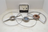 Group Of 3 Steering Wheel Horn Ring, 1 - W/ Chevy Emblem