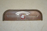 1938 Pontiac Radio Dash Delete Plate, Red, Pink, Yellow