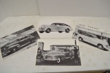 Group Of 4 1940s Chevrolet Dealership Promotional Prints