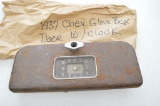 1937 Chevy Glove Box Door W/clock