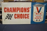 Champions Choice Metal Sign by Scioto Sign Co., Kenton, OH 5 1/2 ft x 2 1/2 ft, Ashland Oil &