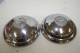 1934 Chevy Master Locking Hub Caps Pair