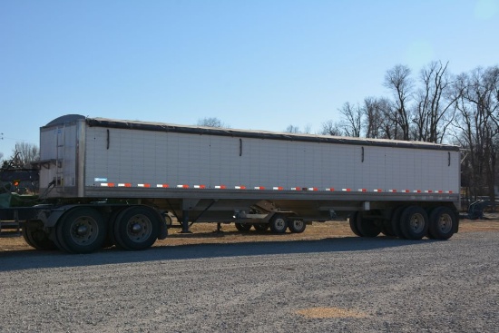 2012 Stoughton Hopper Grain Trailer; 40ft; One Owner; Ag Hoppers; Roll Ove