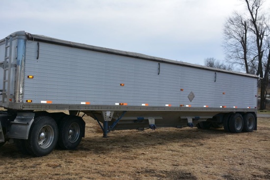 1990 Timpte Hopper Trailer; 40ft; Air Ride; Roll Over Tarp; High Sided; 11r