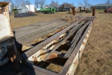 1967 Or 1968 Fruehaur Low Boy; 25ft; 3 Axle; Needs Floors; Swing Out Width
