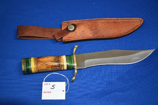 Chipaway #gw-3699yb, 12" Knife, 7 3/8" Blade W/ Sheath