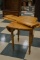 Knotty Pine Round Drop Leaf Table W/ 2 Leafs, Spindle Legs