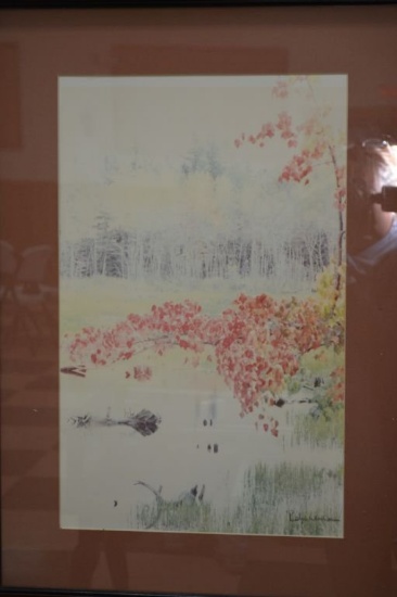 Signed Print By Ralph Wenwerner Of Spring Time Tree Blossoms