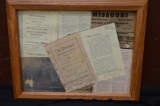 Framed Miniature Book Pieces Of Maryville City Directory From 1940