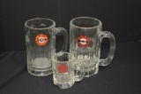 3 - A & W Glass Mugs
