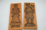 Victorian Man & Woman Cookie Mold/press - 14 1/2 In.
