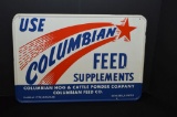 Columbian Feed Tin Advertising Sign