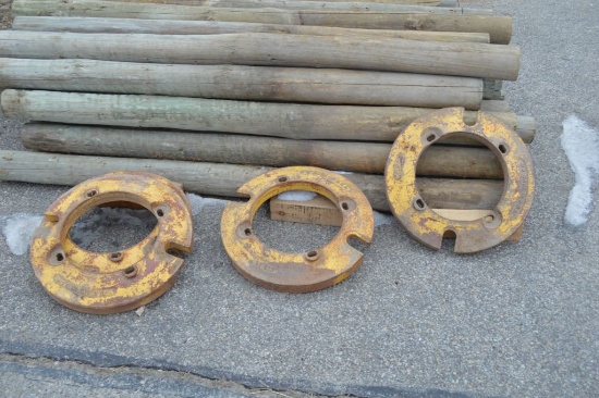 4 Minneapolis Moline Rear Weights, 100lbs Each