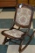 Tapestry Cushioned Folding Rocking Chair