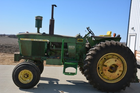 1966 Jd 4020 Diesel Tractor, 2 Hydraulic Outlets, Quick-hitch 540 Pto, Sn-t