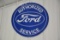 Oval Ford Motor Authorized Ford Service Metal Wall Sign