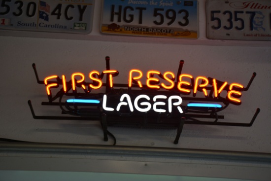 First Reserve Lager Neon Window Light