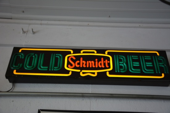 Schmidt Cold Beer Lighted Sign