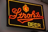 Stroh’s Lighted Beer Sign