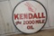 Kendall - The 2000 Mile Oil - Round Two Sided Porcelain Sign, Very Little R