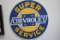 Super Chevrolet Service Round Metal Sign, 11