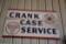 Crank Case -service, Porcelain Sign, Polarine Motor Oil