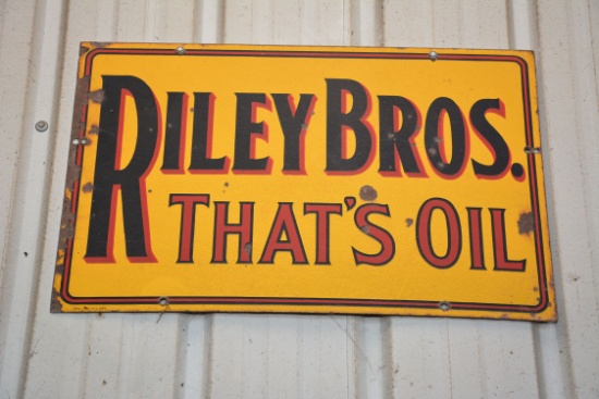 Riley Bros - That's Oil, Metal Sign, 24"x16"