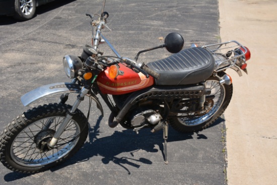 1973 Kawasaki Dirt Bike, 100 Cc, 4091 Miles, Title **buyers Premium On Thi