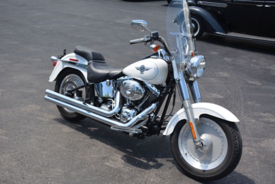 2006 Harley Davidson Fat Boy, 5455 Miles, Dent In Tank, Title **buyers Pre
