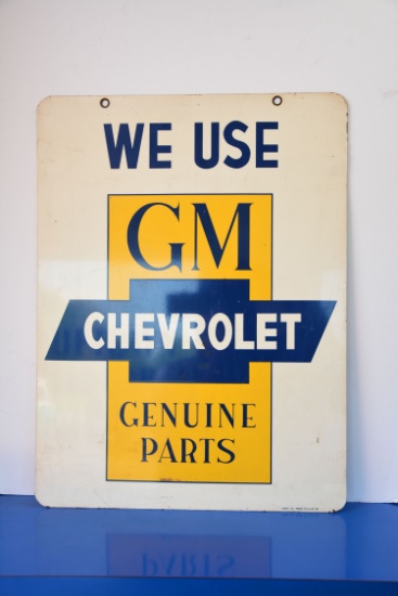 Gm Genuine Parts Metal Sign, Made In Usa #962, 18"x24"