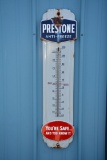 Prestone Anti-freeze Thermo, Porcelain Sign Little Rust, 35