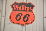 Phillips 66 Porcelain Sign, Off Gas Pump, 10