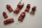 Lot Of 8 Miscellaneous Vintage Styled Toy Fire Trucks & Chief Cars - As Is
