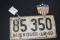 1940 Missouri License Plate W/ Topper