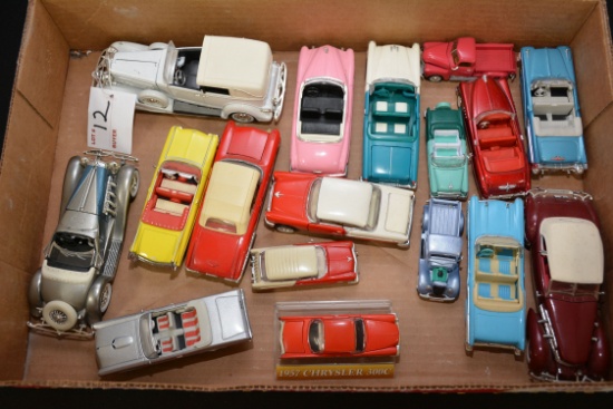Box Of Miscellaneous Vintage Toy Cars: Dinky & Others, Approx 17