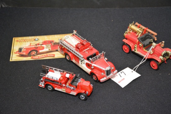 Lot Of 3 Vintage Fire Engine, 1914 -1920 Moc Ac