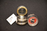 Mercury Trunk Medallion & Radiator Pressure Gauge