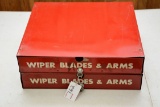 Pair Of Wiper Blades & Arms - Metal Cases
