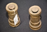 2 Brass Vintage Fire Nossles