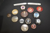 Lot Of Miscellaneous Vintage Steering Wheel Caps; Hudson, Desoto, Mercury,