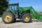 1997 John Deere 7410 Mfwd Tractor With 741 Self Leveling Loader, Power Quad