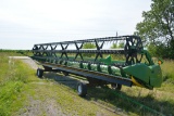 2004 John Deere 630f Hydra Flex, 30’, Poly Skid Plates, Full Width Poly Fin