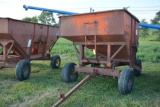 Kory 210bu Gravity Wagon On Running Gear, Flotation Tires, Damage To Grain