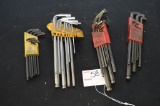 Lot Of Standard & Metric Allen Wrenches